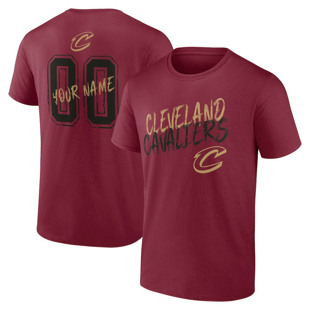 Wine Cleveland Cavaliers Hustle Custom T-Shirt sale | NBA