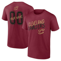 Wine Cleveland Cavaliers Hustle Custom T-Shirt sale | NBA