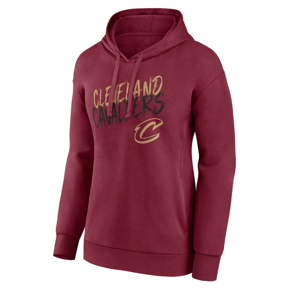 Wine Cleveland Cavaliers Women's Hustle Custom Pullover Hoodie sale | NBA