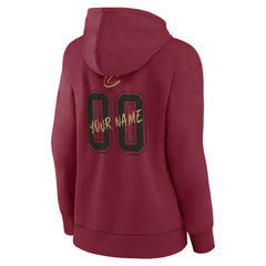 Wine Cleveland Cavaliers Women's Hustle Custom Pullover Hoodie sale | NBA