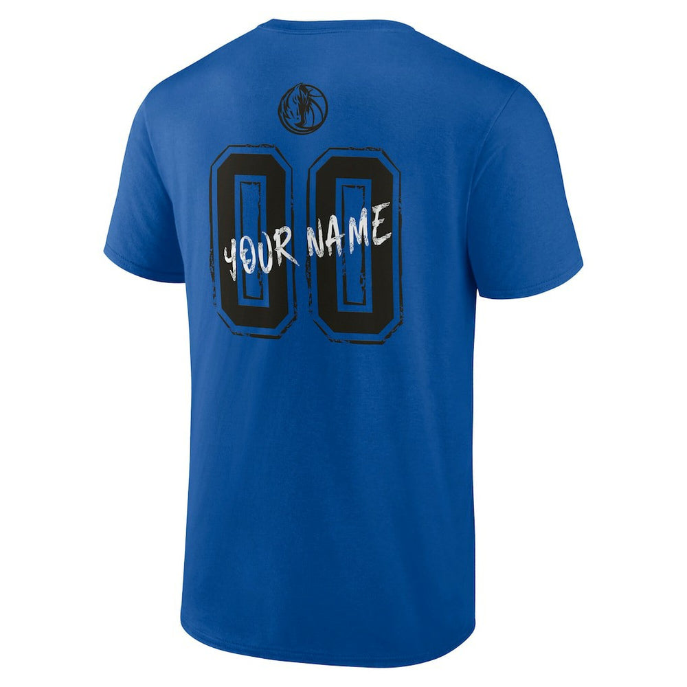 Blue Dallas Mavericks Hustle Custom T-Shirt sale | NBA