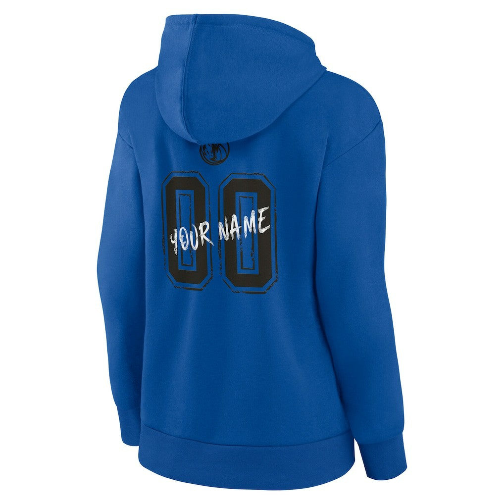 Blue Dallas Mavericks Women's Hustle Custom Pullover Hoodie sale | NBA