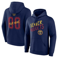 Navy Denver Nuggets Hustle Custom Pullover Hoodie sale | NBA