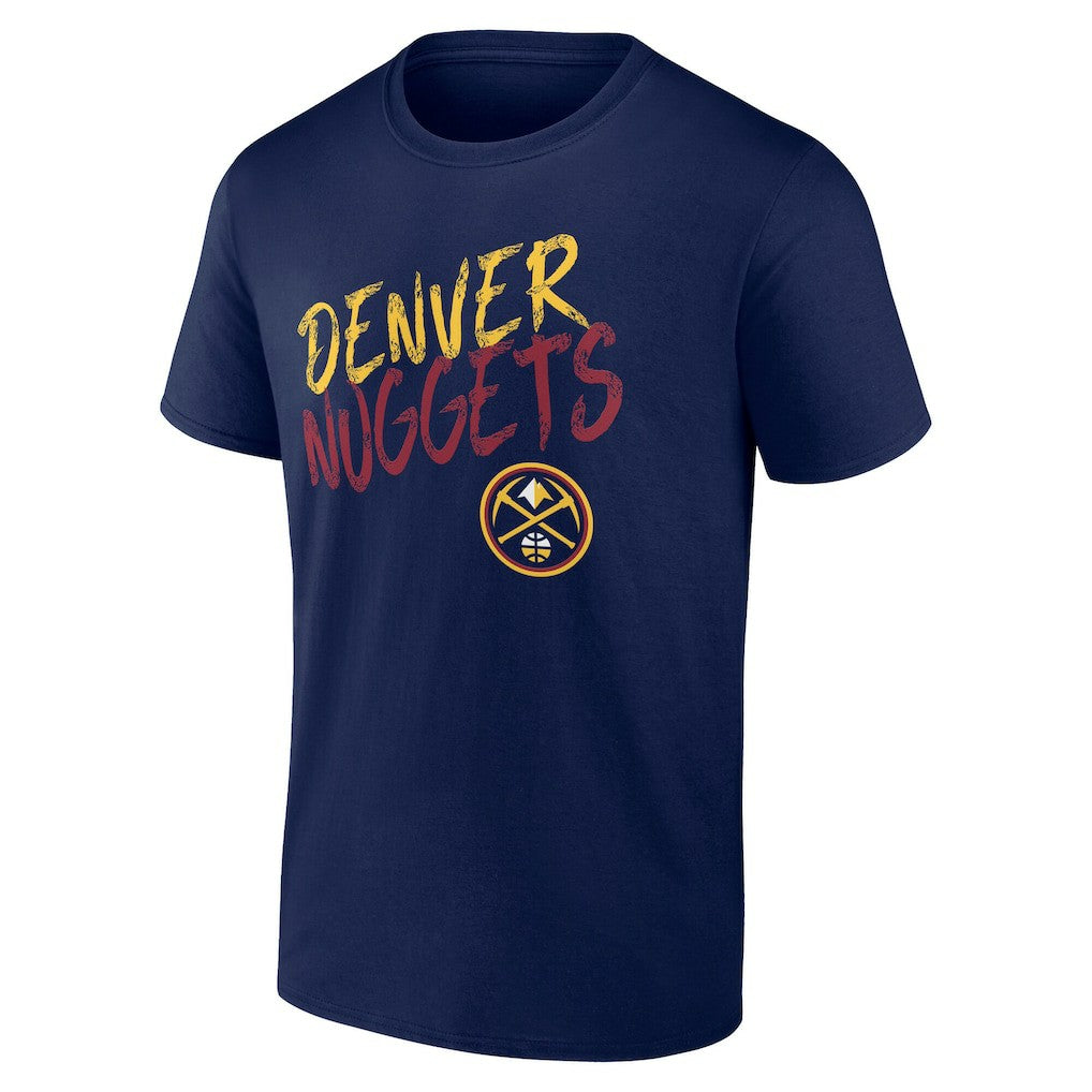 Navy Denver Nuggets Hustle Custom T-Shirt sale | NBA