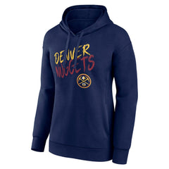 Navy Denver Nuggets Women's Hustle Custom Pullover Hoodie sale | NBA