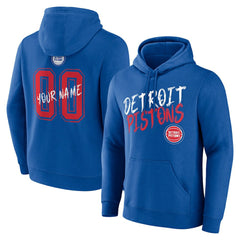 Blue Detroit Pistons Hustle Custom Pullover Hoodie sale | NBA