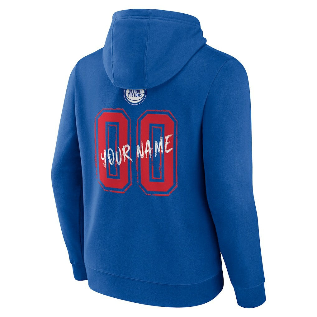 Blue Detroit Pistons Hustle Custom Pullover Hoodie sale | NBA