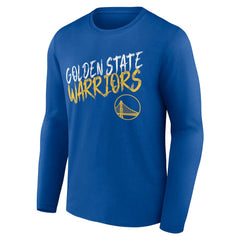 Royal Golden State Warriors Hustle Custom Long Sleeve T-Shirt sale | NBA