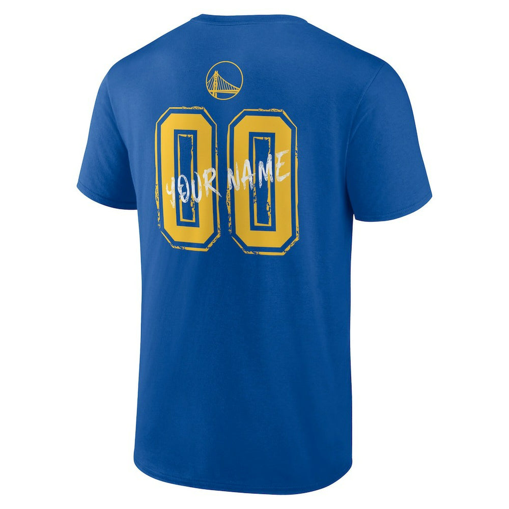 Royal Golden State Warriors Hustle Custom T-Shirt sale | NBA