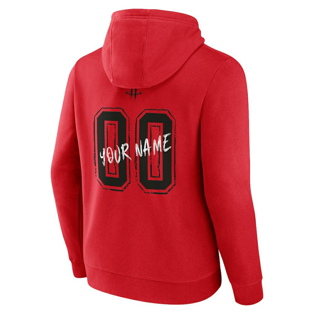 Red Houston Rockets Hustle Custom Pullover Hoodie sale | NBA