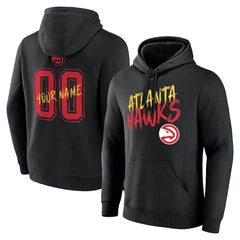 Black Atlanta Hawks Hustle Custom Pullover Hoodie | NBA