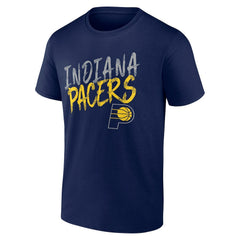 Navy Indiana Pacers Hustle Custom T-Shirt | NBA