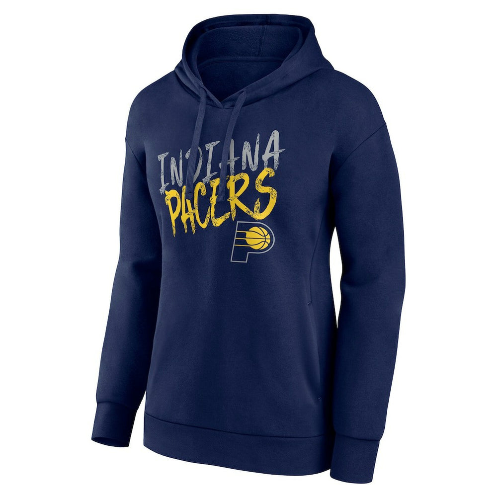 Navy Indiana Pacers Women's Hustle Custom Pullover Hoodie | NBA