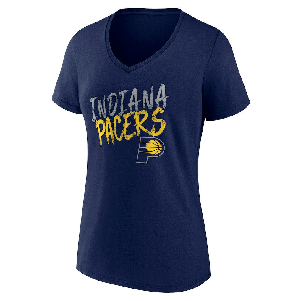 Navy Indiana Pacers Women's Hustle Custom V-Neck T-Shirt | NBA