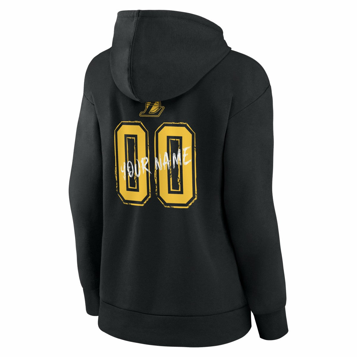Black Los Angeles Lakers Women's Hustle Custom Pullover Hoodie | NBA
