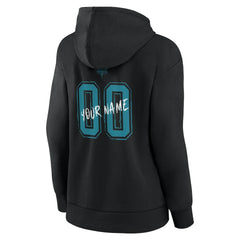 Black Charlotte Hornets Women's Hustle Custom Pullover Hoodie | NBA
