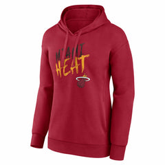 Red Miami Heat Women's Hustle Custom Pullover Hoodie | NBA