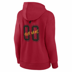 Red Miami Heat Women's Hustle Custom Pullover Hoodie | NBA