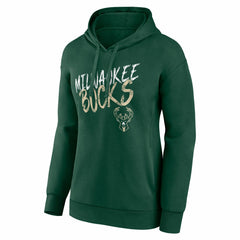 Hunter Green Milwaukee Bucks Women's Hustle Custom Pullover Hoodie | NBA
