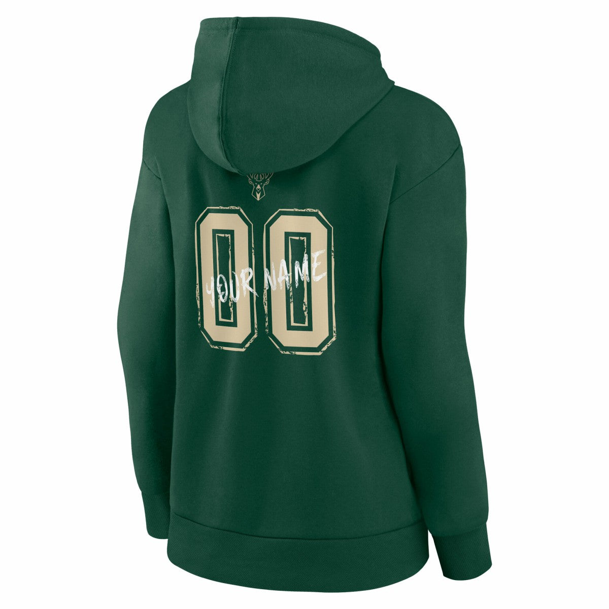 Hunter Green Milwaukee Bucks Women's Hustle Custom Pullover Hoodie | NBA