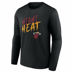 Black Miami Heat Hustle Custom Long Sleeve T-Shirt | NBA