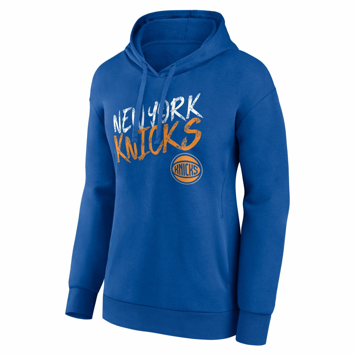 Blue New York Knicks Women's Hustle Custom Pullover Hoodie | NBA