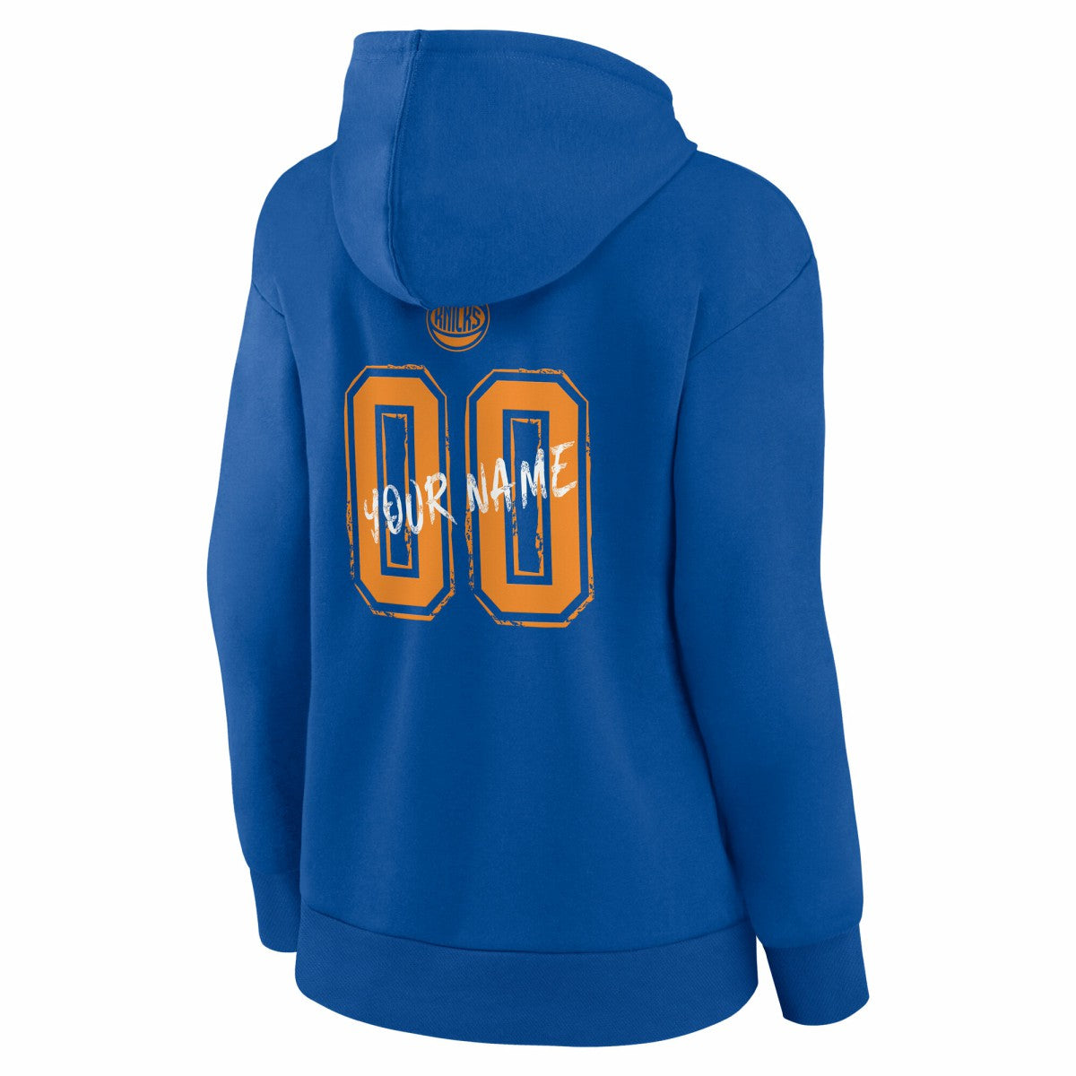 Blue New York Knicks Women's Hustle Custom Pullover Hoodie | NBA