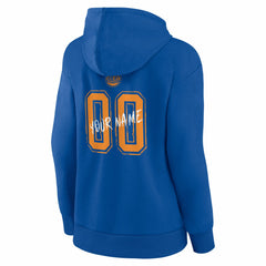 Blue New York Knicks Women's Hustle Custom Pullover Hoodie | NBA