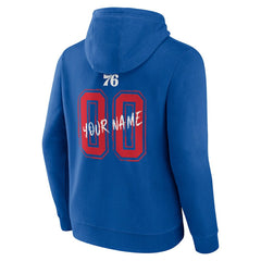 Royal Philadelphia 76ers Hustle Custom Pullover Hoodie | NBA