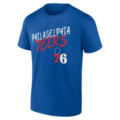 Royal Philadelphia 76ers Hustle Custom T-Shirt | NBA
