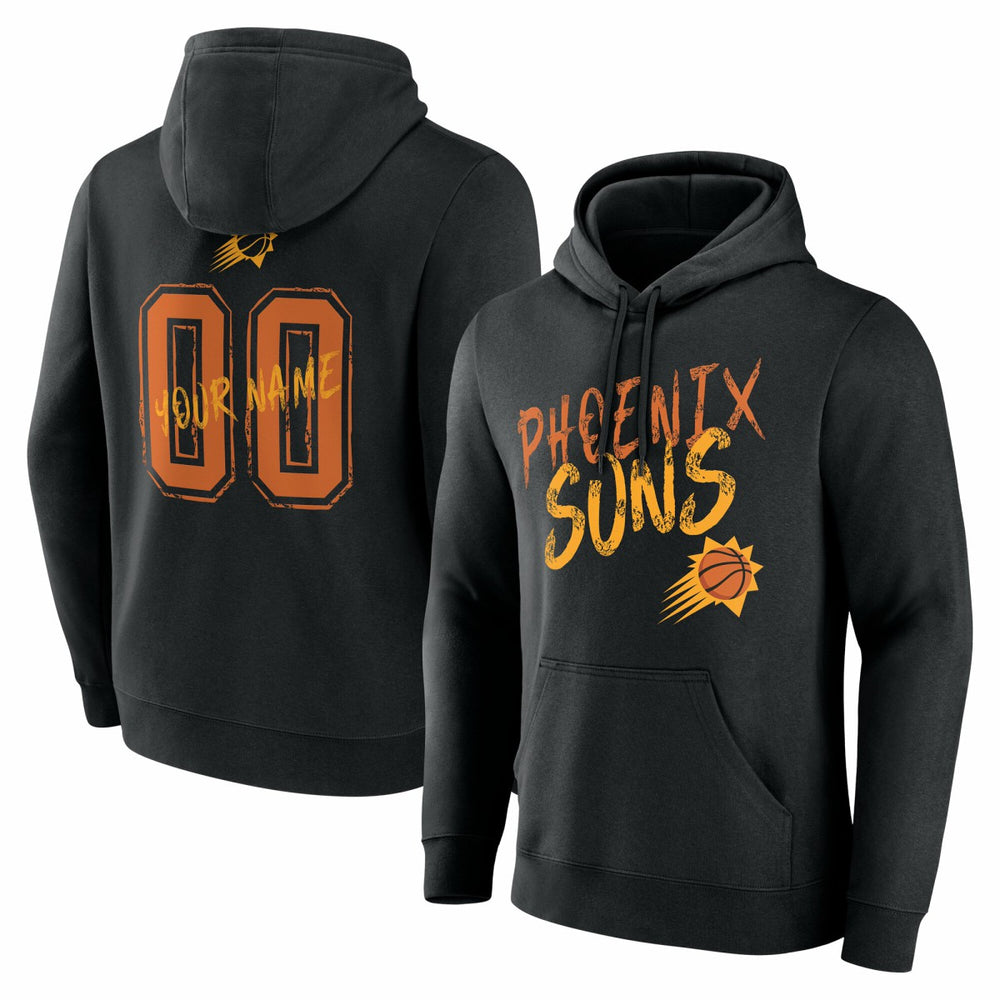 Black Phoenix Suns Hustle Custom Pullover Hoodie | NBA