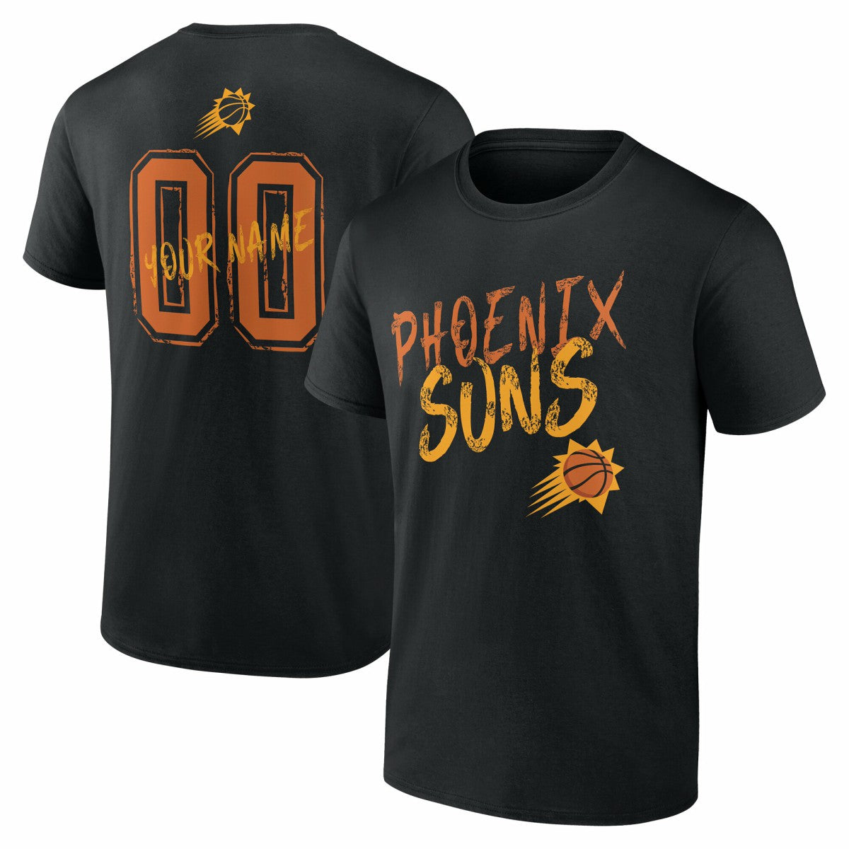 Black Phoenix Suns Hustle Custom T-Shirt | NBA