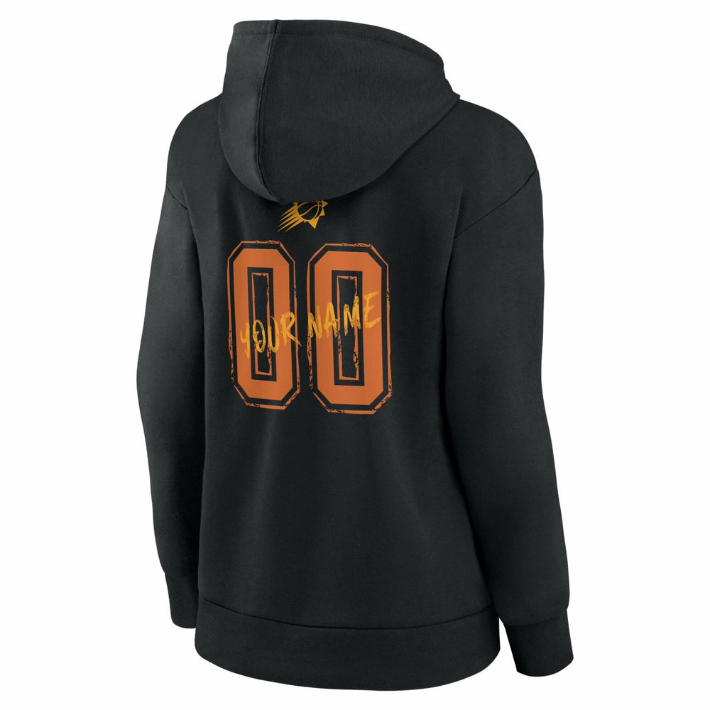 Black Phoenix Suns Women's Hustle Custom Pullover Hoodie | NBA