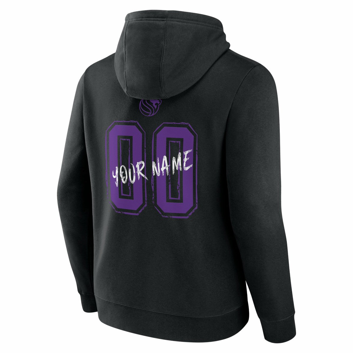 Black Sacramento Kings Hustle Custom Pullover Hoodie | NBA