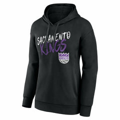Black Sacramento Kings Women's Hustle Custom Pullover Hoodie | NBA