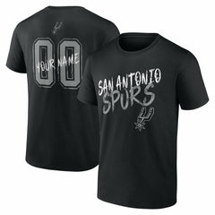 Black San Antonio Spurs Hustle Custom T-Shirt | NBA