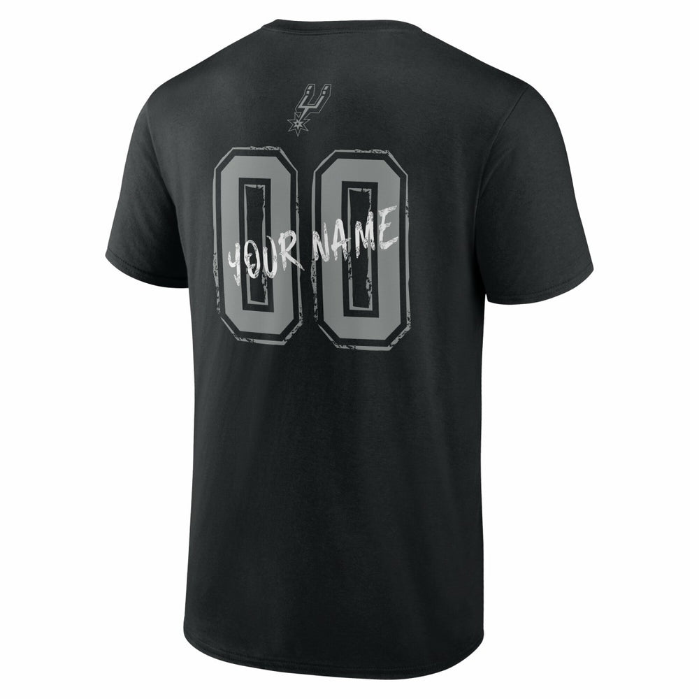 Black San Antonio Spurs Hustle Custom T-Shirt | NBA