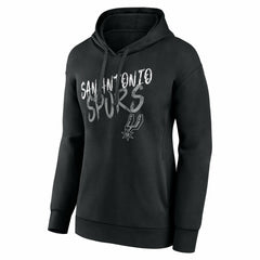 Black San Antonio Spurs Women's Hustle Custom Pullover Hoodie | NBA
