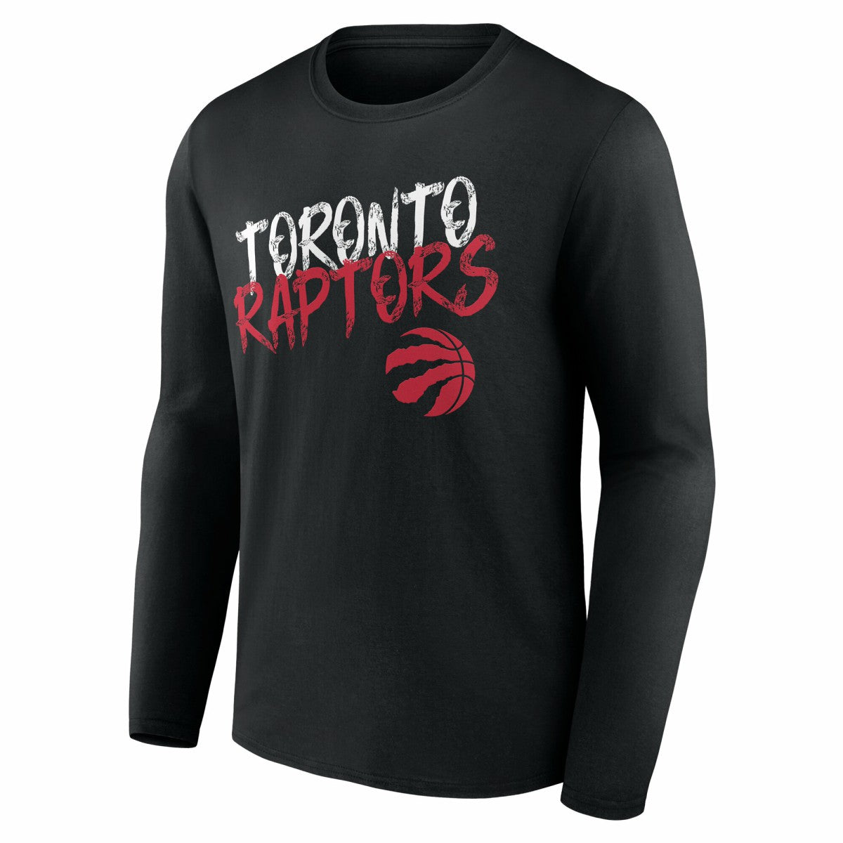Black Toronto Raptors Hustle Custom Long Sleeve T-Shirt | NBA