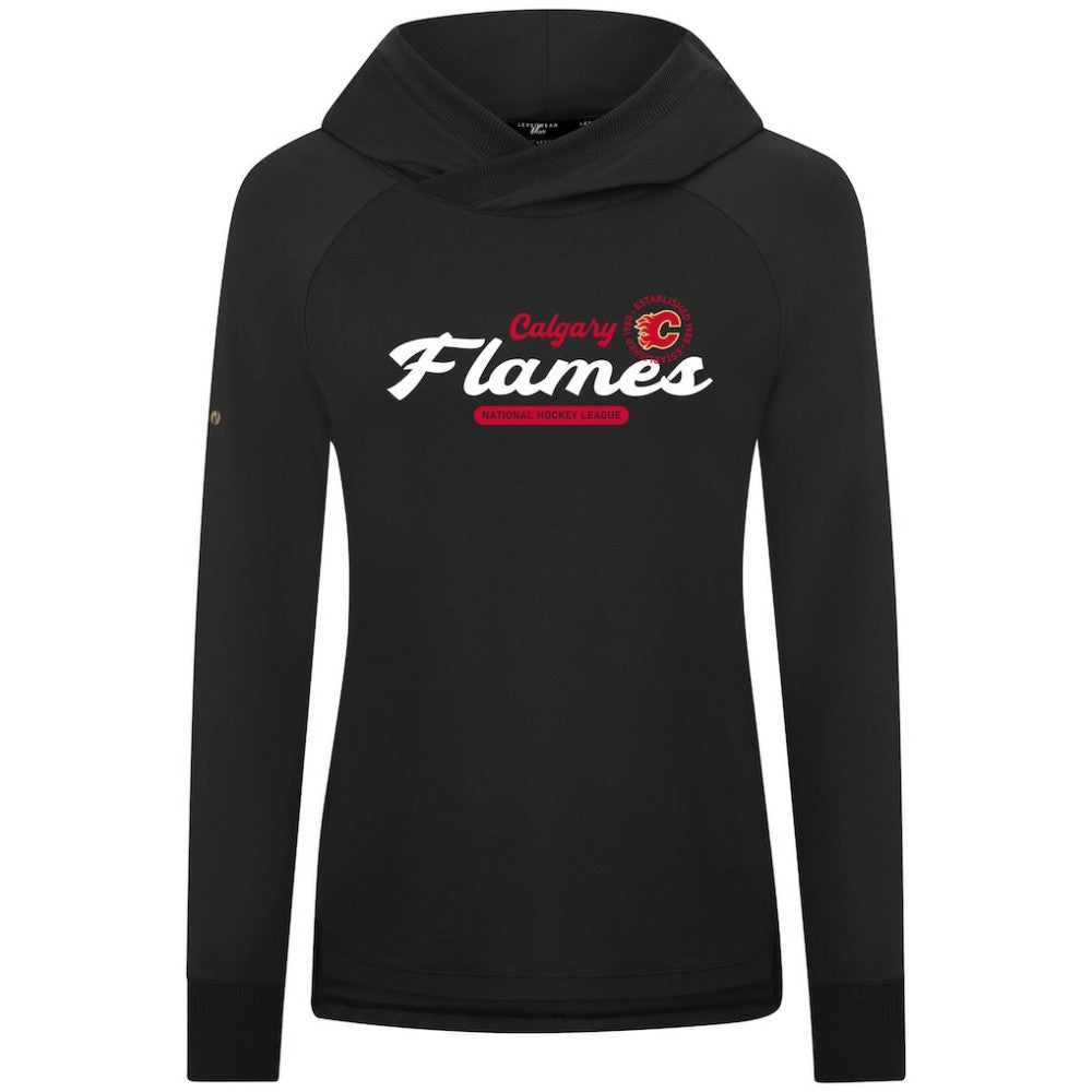 Calgary Flames Levelwear Women's Slender Monument Raglan Pullover Hoodie -  NHL Hoodies