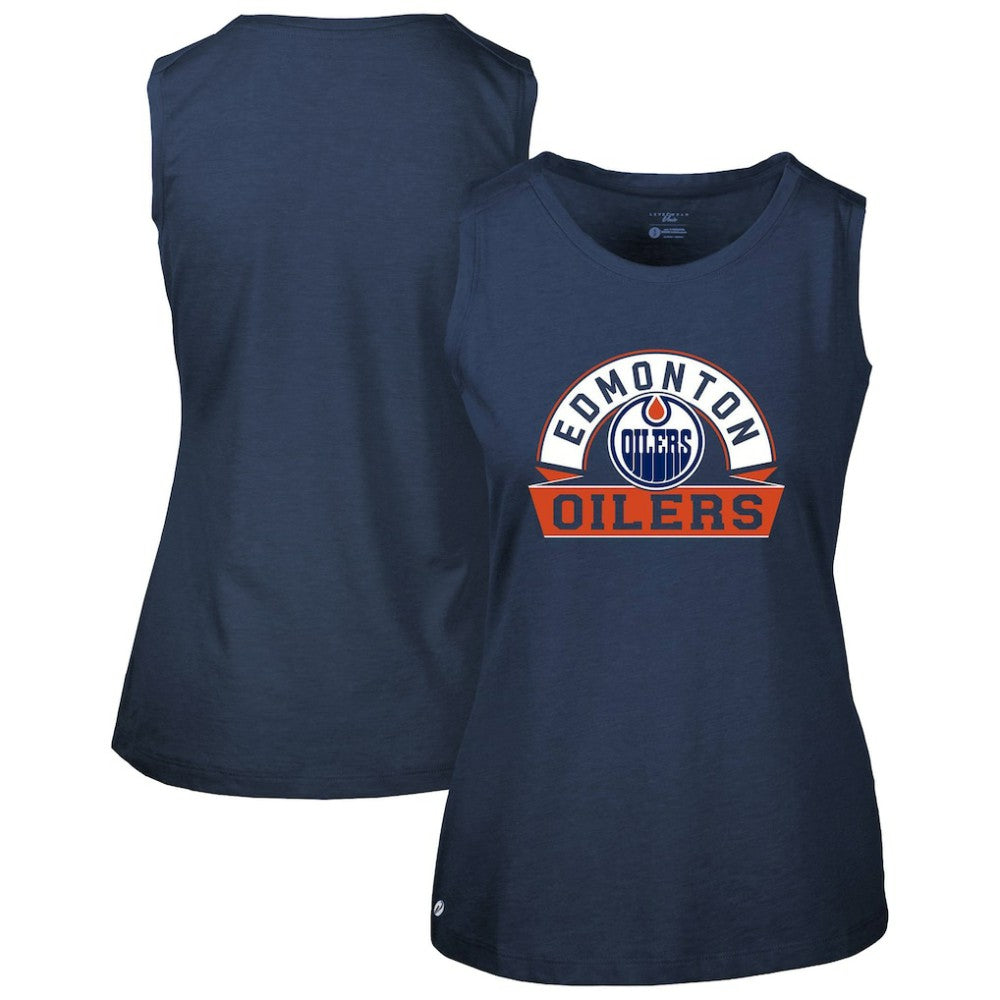 Edmonton Oilers Levelwear Women's Macy Banner Arch Tank Top -  NHL Tank Top