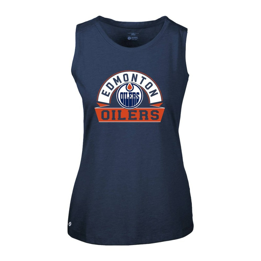 Edmonton Oilers Levelwear Women's Macy Banner Arch Tank Top -  NHL Tank Top