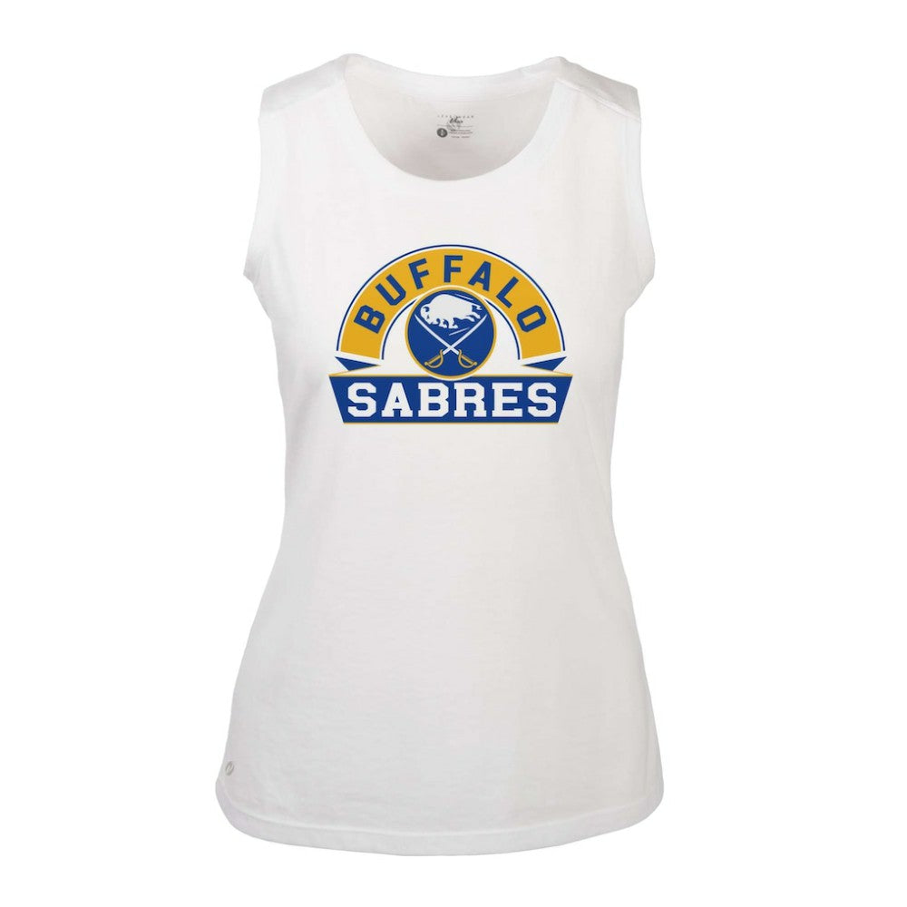 Buffalo Sabres Levelwear Women's Macy Banner Arch Tank Top -  NHL Tank Top