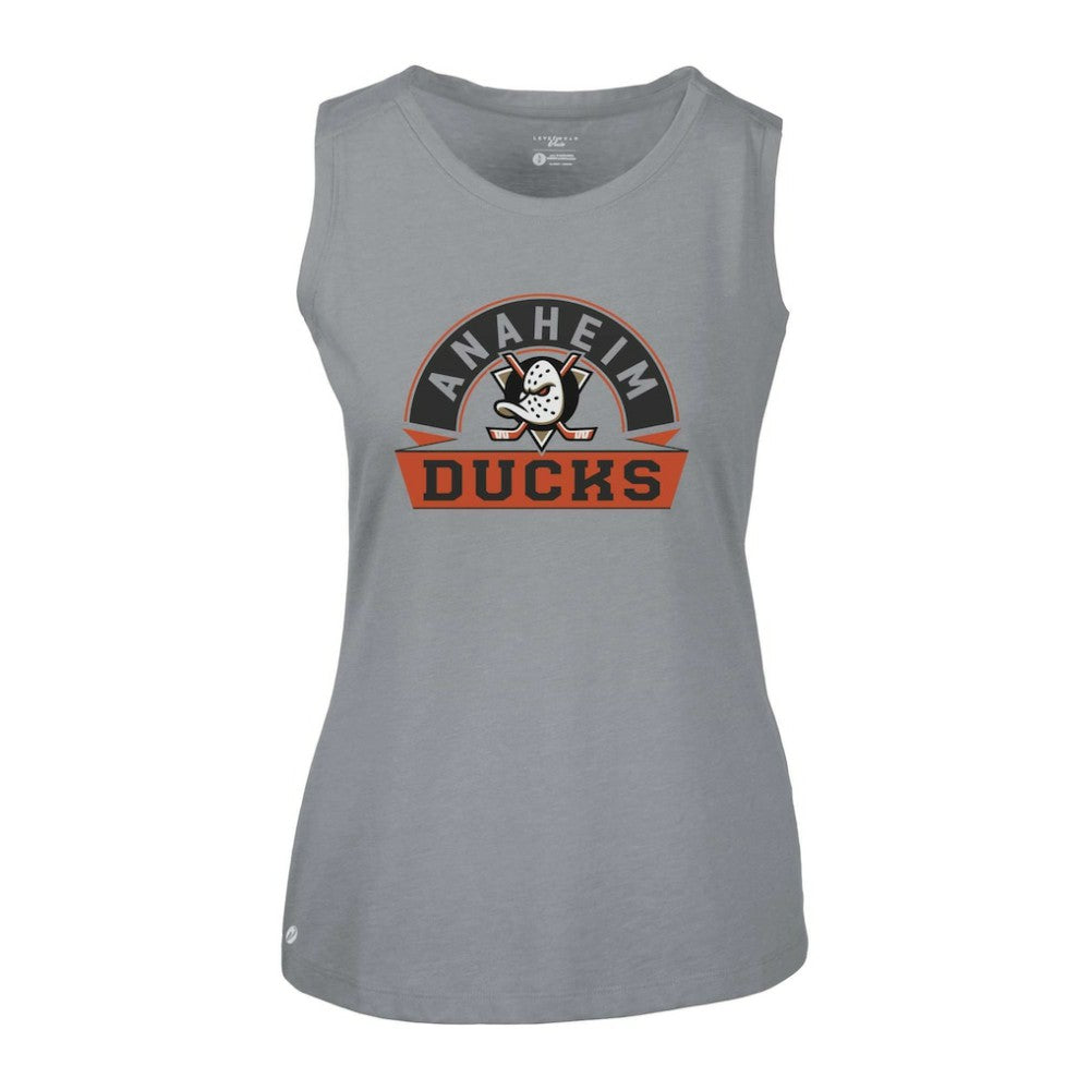 Anaheim Ducks Levelwear Women's Macy Banner Arch Tank Top -  NHL Tank Top