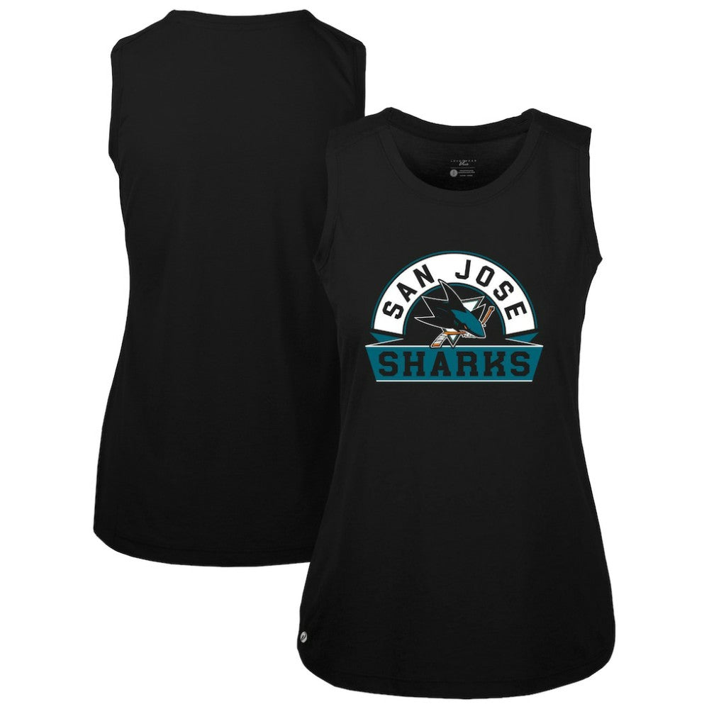 San Jose Sharks Levelwear Women's Macy Banner Arch Tank Top -  NHL Tank Top