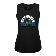 San Jose Sharks Levelwear Women's Macy Banner Arch Tank Top -  NHL Tank Top
