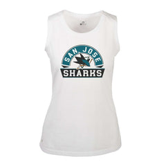 San Jose Sharks Levelwear Women's Macy Banner Arch Tank Top -  NHL Tank Top
