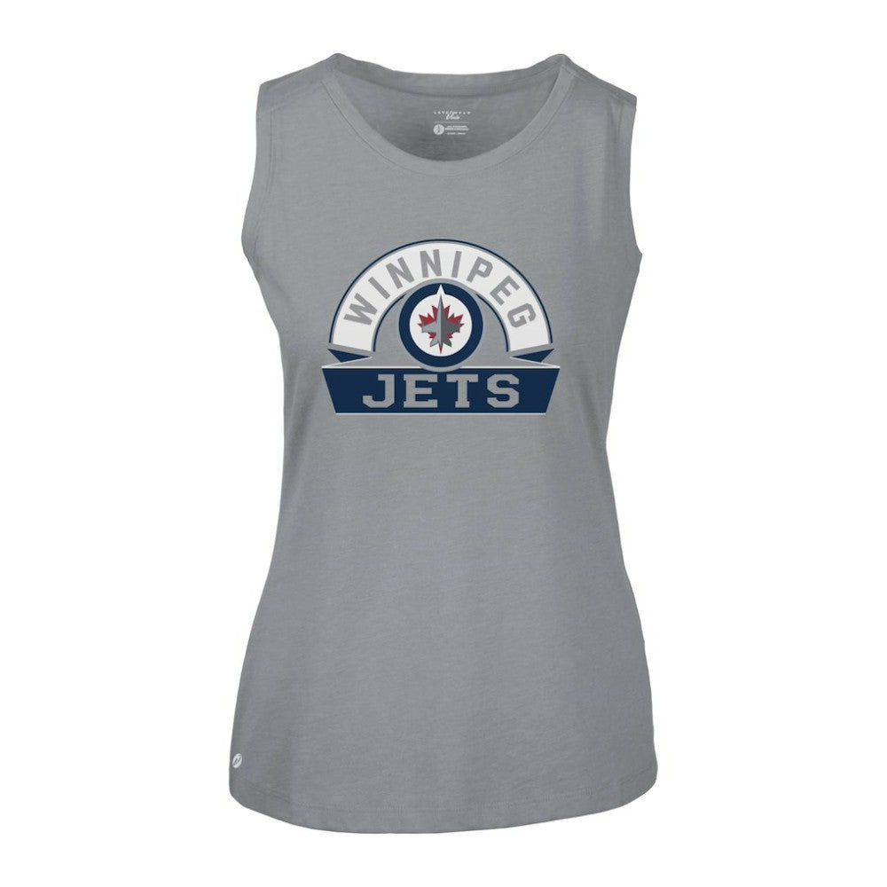 Winnipeg Jets Levelwear Women's Macy Banner Arch Tank Top -  NHL Tank Top