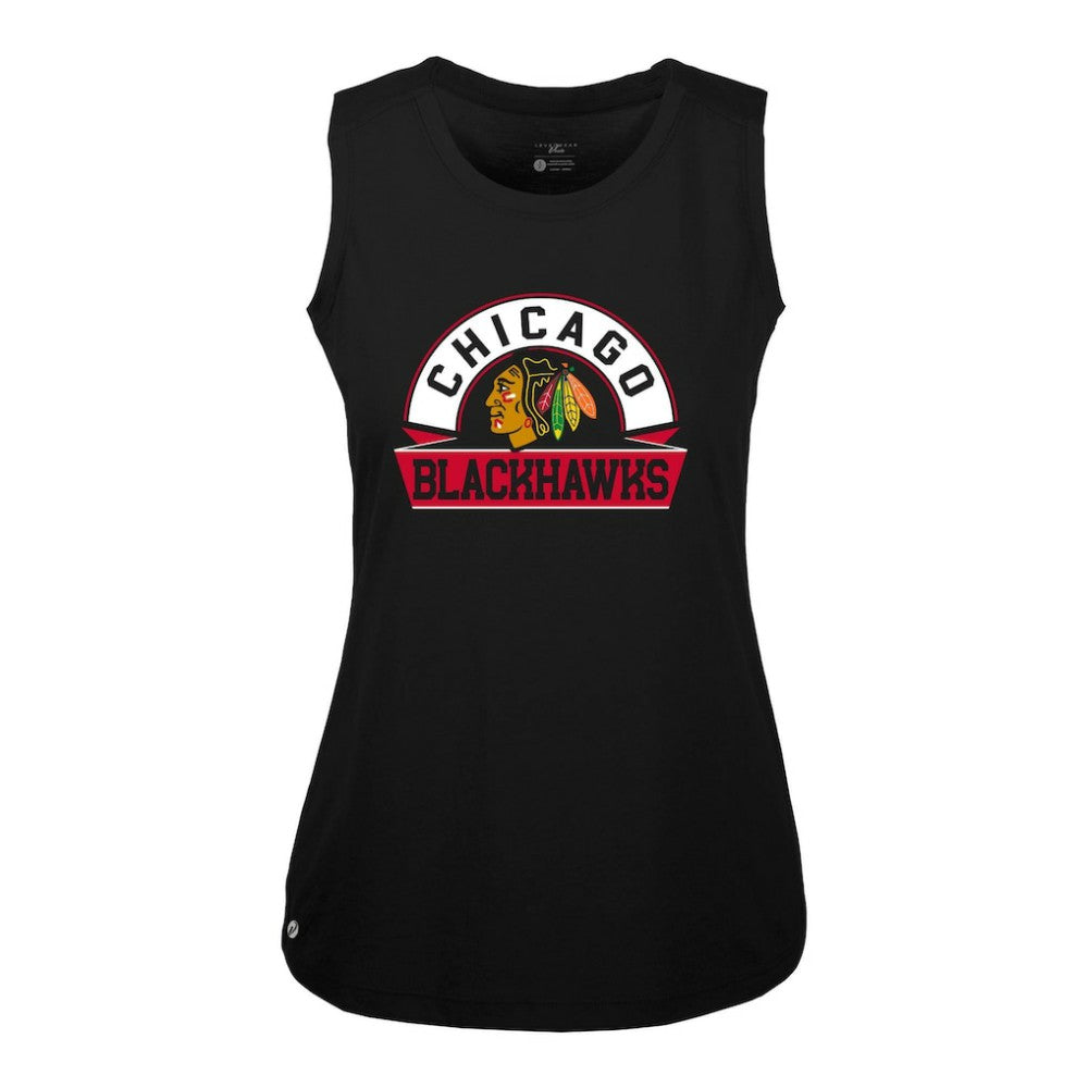 Chicago Blackhawks Levelwear Women's Macy Banner Arch Tank Top -  NHL Tank Top