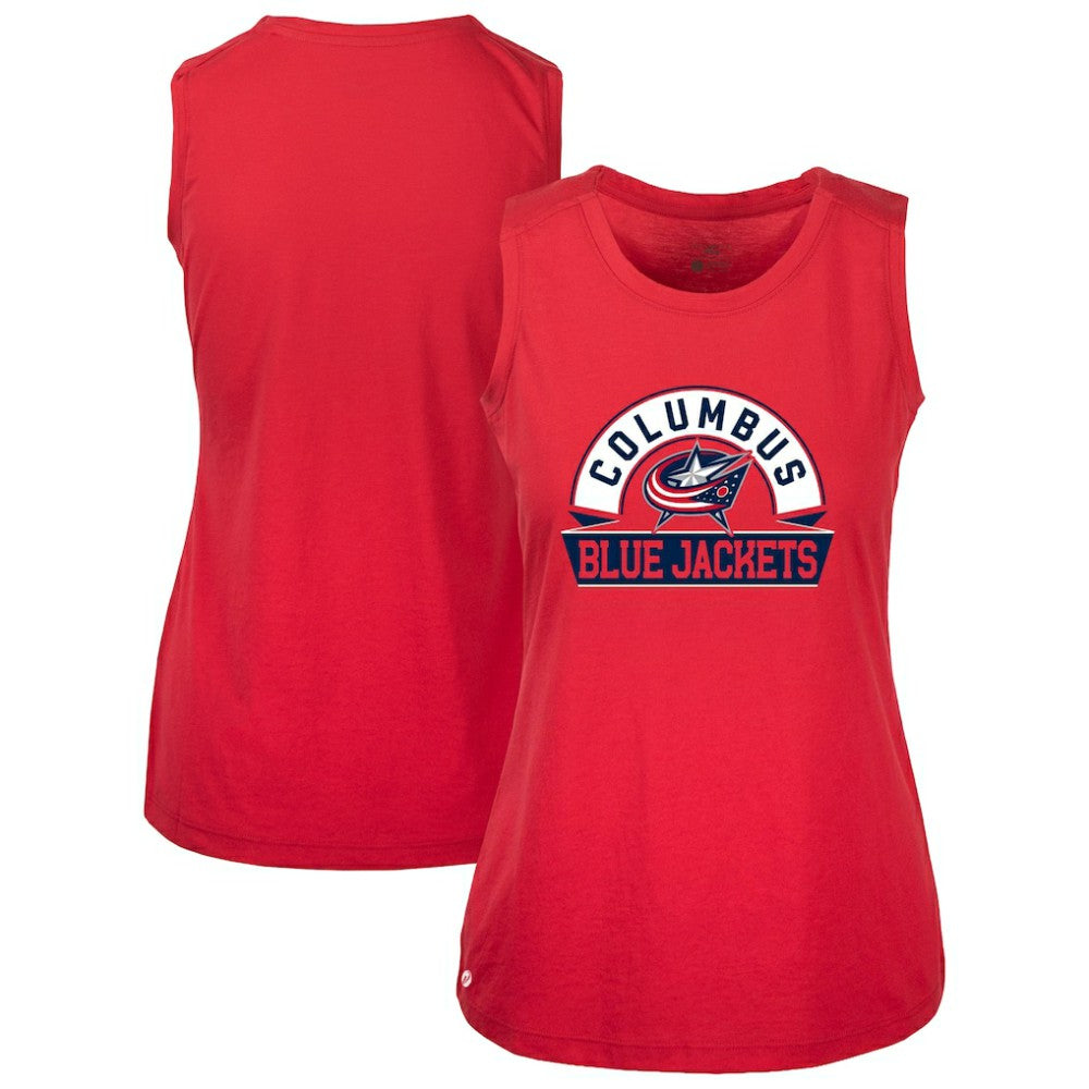 Columbus Blue Jackets Levelwear Women's Macy Banner Arch Tank Top -  NHL Tank Top